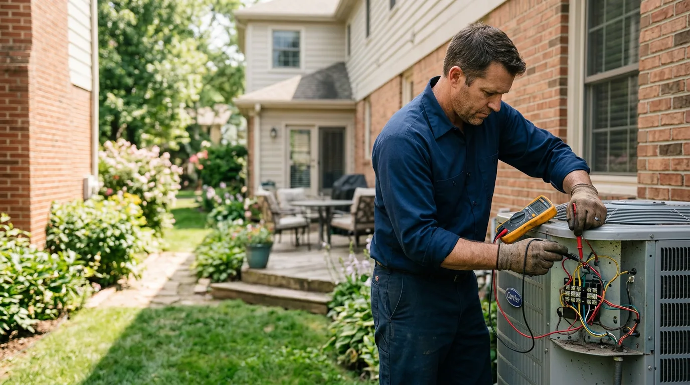 HVAC technician working near Plattenville, LA